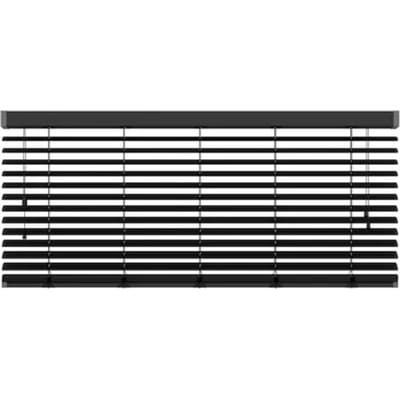 Decosol 320 Jaloezie Horizontaal Deluxe Aluminium Mat Zwart 160x180cm