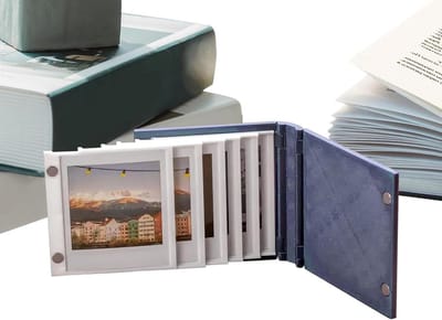 Fotoalbum Boek - Opvouwbare Binder - Herinneringen Bewaren - Stijlvol Decor Accent - 11 x 11 x 5 cm