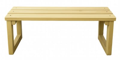 Handgemaakte Houten Tuinbank Steigerhout 2 zits - Lichtgewicht – Gemonteerd Geleverd - Naturel Tuinbank 120x45x38cm - Ideaal voor Twee Personen - Behandeld Met Olie (beits) - 2 zits bank - Buitenbank