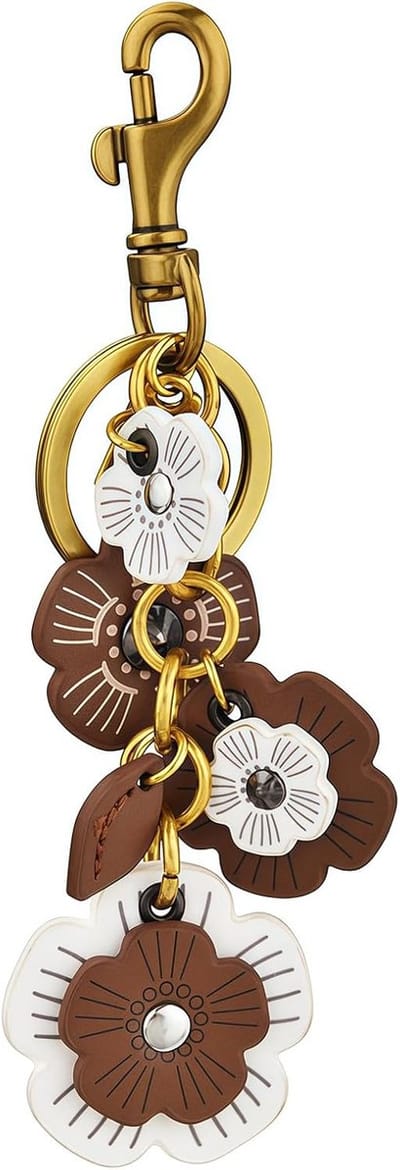 Dames, Handtassen Hanger Bag Charms, Leder Bloemen Sleutelhanger Retro Esthetiek Sleutelaccessoires voor dames heren handtas portemonnee auto telefoon
