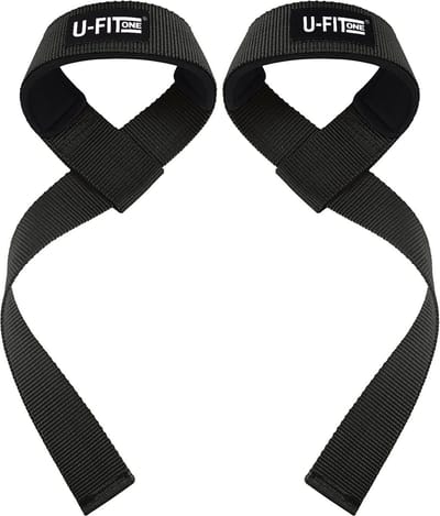 U Fit One Lifting Straps - Deadlift Straps - Padded Straps - Bodybuilding - Gewichtshef - Powerlifting - Wrist Wraps - Fitness - Lifting Belt - Gym Straps