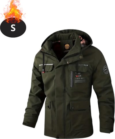 Bovista Windjas Voor Heren - Windjack - Waterdicht - Jas Met Capuchon - Outdoorjas - Volwassen - Groen - Maat S