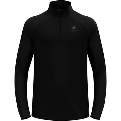 Odlo Essential Ceramiwarm Midlayer 1/2 Zip Heren - Zwart - Maat XL