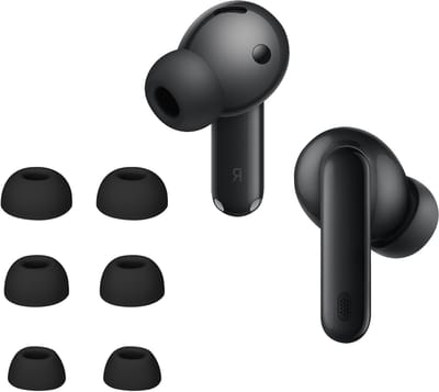 kwmobile 6x cover voor in-ear oortjes geschikt voor Huawei FreeBuds 7i - Vervangende oordopjes van siliconen in zwart - 3 maten
