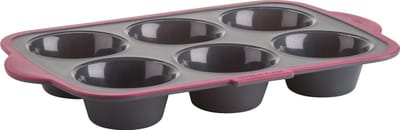 Siliconen Muffin Pan 6 Cup - Hittebestendig en Antiaanbaklaag