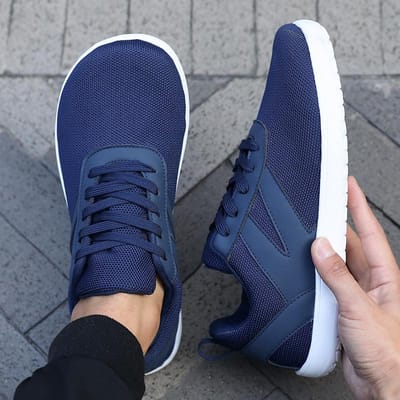 Brede Barefoot Schoenen Heren Antislip Minimalistische Wandelschoen Zomer Lichtgewicht Ademend Mesh Casual Wandelschoen Betaalbare Prijs 46 blue