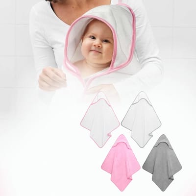 Swiphi® Badcape - Omslagdoek - Babyhanddoek - 65x63cm - 4Stuks
