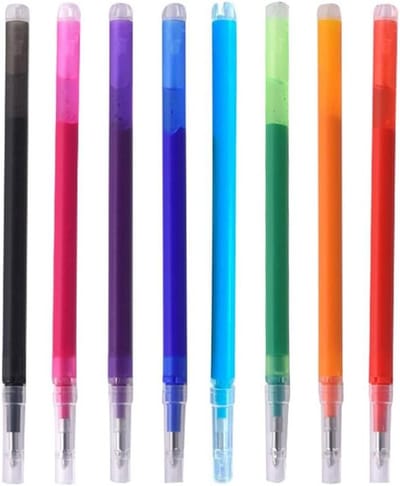 Uitwisbare Vullingen - Pen Vullingen - Schrijven Tekenen - Thermische Inkt - 0.7mm Punt - 8 Kleuren