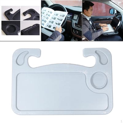 Multifunctionele Stuur Tafel Auto LB-486 Draagbare Laptop Desk Houder - Stuurwiel Houder - Eten en Drinken In Auto - Grijs