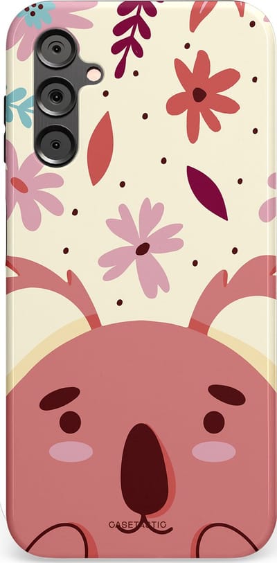 Casetastic Hoesje Geschikt voor Samsung A14 (5G/4G) - Stijlvolle Beschermende Duo-layer Case - Koala knuffel