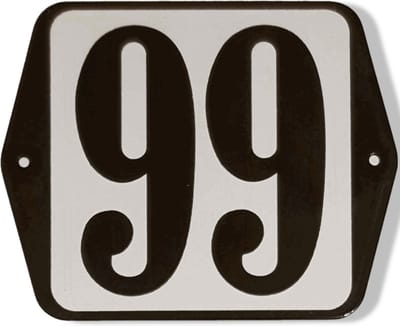 Huisnummer standaard nummer 99