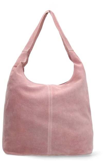 Manfield - Roze suède shopper