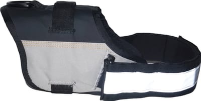 51 DEGREES NORTH Wanderful Hondentuig / Hondenharnas - Polyester - Waterbestendig - Lichtgrijs - Maat 4 - Borstomvang: 63 - 85 cm (GRAAG ALVORENS BESTELLEN OPMETEN)
