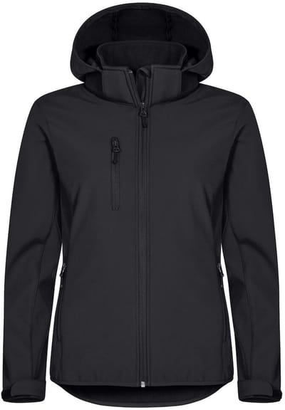 Clique Classic Softshell Hoody Women 0200917 - Zwart - 34/XS