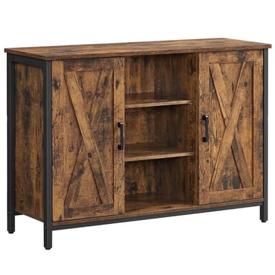 Golaro Kast - Keukenkast - Dressoir - Buffetkast - Keukenkast Organizer - Woonkamer kast - Opberg Kast - 100X35X70 Cm - Bruin