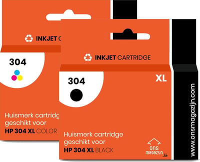 G&G HP 304 XXL Capaciteit - Huismerk Inktcartridge - Zwart / Kleur - Maximale Inhoud - Geschikt voor HP Envy 5010 / 5020 / 5030 / 5032 - HP Deskjet 2620 / 2621 / 2622 / 2623 / 3720
