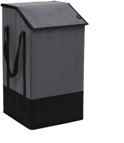 Polyester wasmand met deksel 45 liter Five® - Grijs