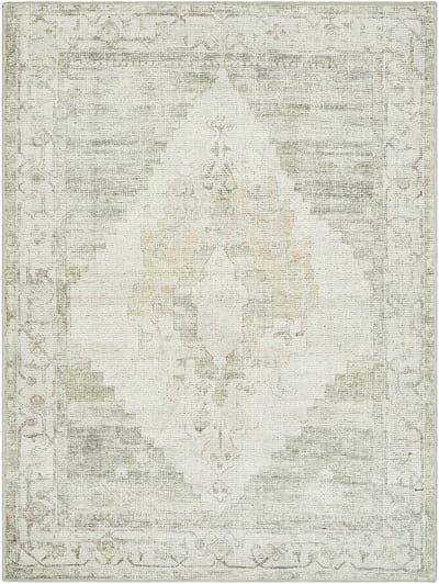 Becki Owens x SURYA Luca vloerkleed vintage saliegroen