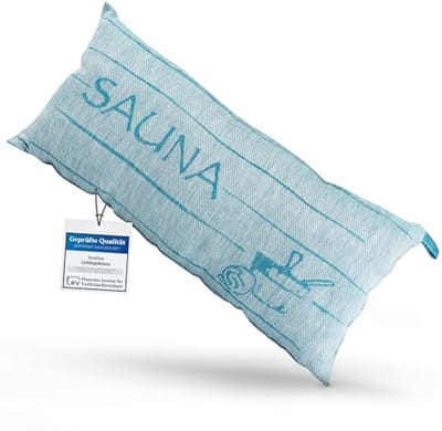 Premium Sauna Kussen en Reiskussen - 50 x 25 cm - Linnen en Katoen
