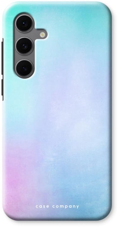 Case Company® - Hoesje geschikt voor Samsung Galaxy S24 FE hoesje - Mist pastel - Tough Case - Maximale Bescherming alle Kanten en Schermrand
