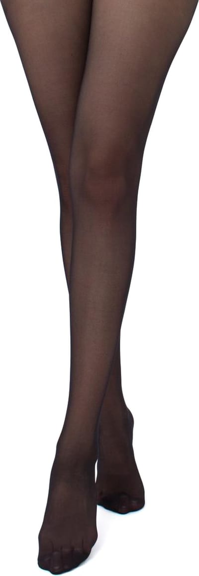 Giulia Panty - Infinity 20 - Zijdeachtig - Doorlopend Broekje - Platte Naden - Kruisje Katoen - 20 Den - Medium - Zwart