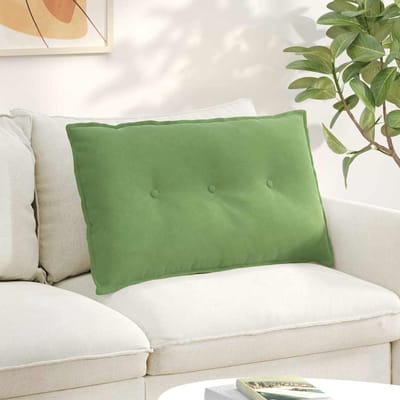 vidaXL - Rugkussen - Lichtgroen - 80 - x - 50 - cm - Corduroy - stof