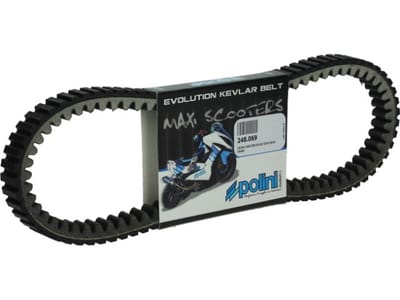 Courroie de transmission Polini pour Scooter Aprilia 250 Atlantic 2005 à 2020 248.069 Neuf