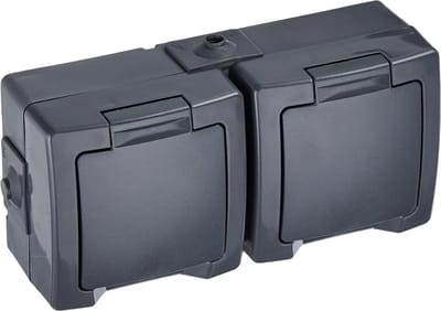 VH Supplies® Buitenstopcontact - Tuincontactdoos - Buitenstekkerdoos - IP44