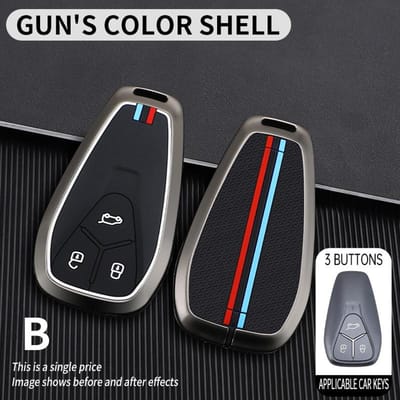 Housse de protection pour clé de voiture à distance Coque de clé pour Skyworth Ev6 Skywell Et5 Ht-I Hti Imperium Sev Elaris Beo Phev Décoration de clé de voiture black