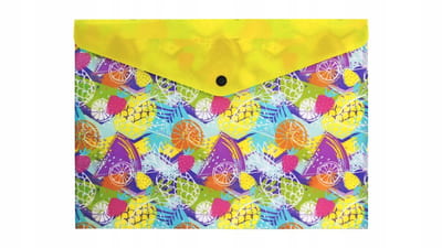Biurfol PP A4 Map met Druk & Drukknoop - Fruit Design