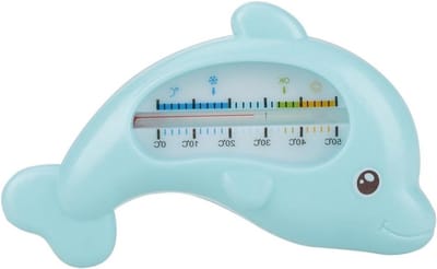 Baby Waterthermometer - Dierenvorm Bad - Veilig Baden - Schattig Dolfijnontwerp - 12 cm Lengte - Blauw