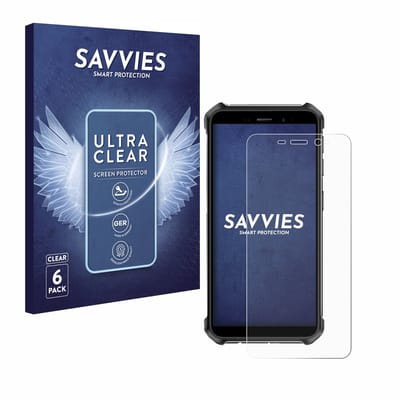 Savvies - Screenprotector voor Ulefone Armor X12 Pro - Folie Beschermfolie transparant 6 Stuks