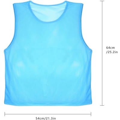 12-pack mesh scrimmage-trainingsvesten, voetbalvest, ademende jerseys voor volwassenen, slabbetjes