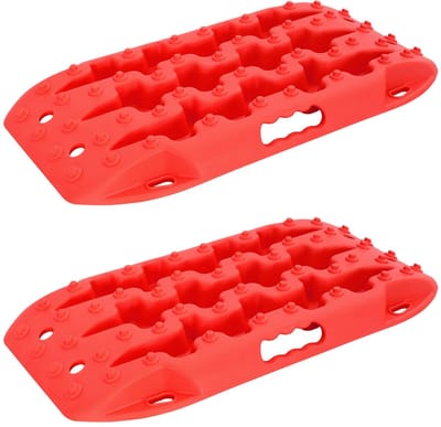 vidaXL - Traction - Board - 2 - st - Rood - 57,5 - x - 30,5 - x - 5,5 - cm - Verstevigd - nylon