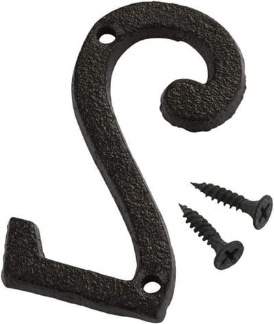 Huisnummers plaques, huisnummers 7,5 cm gietijzer decoratief huisadresnummer deurbord brievenbusnummers (nummer 2)