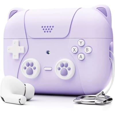 Coverzs Siliconen 'Cute Cat' beschermhoesje geschikt voor AirPods 3 - Kattenhoesje - Case - Stijlvolle bescherming