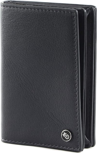 MANDARINA DUCK Leren Kaarthouder Downtown Wallet Navy Donkerblauw