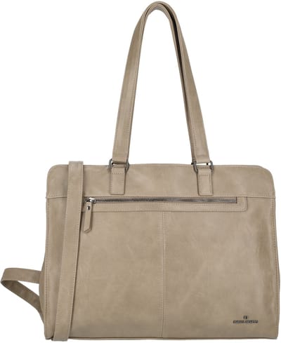 Enrico Benetti Julia Schoudertas met 15 inch Laptopvak - Laptoptas - Lichttaupe