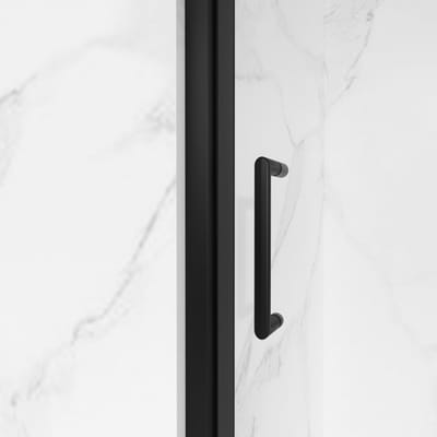 FugaFlow Eccelente Vetro Douchecabine - 70x80x200 - Profiel veiligheidsglas - anti kalk - mat zwart