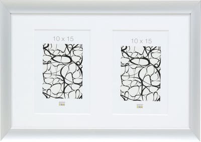 Deknudt Frames multifotolijst S021D1 P2 - zilver - 2 foto's 10x15 cm