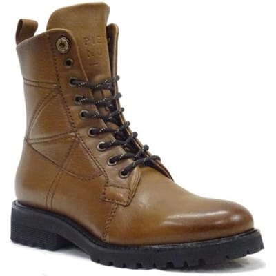 PiediNudi 634232 Veterboots - Laarzen Met Veters - Dames - Cognac - Maat 39