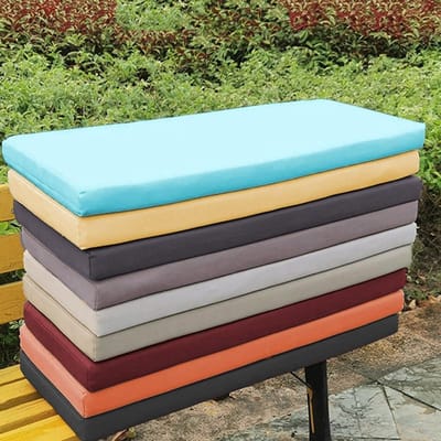 Waterdicht tuinbankkussen, voor 2/3-zits, dikke vulling voor eetkamer of buiten, 100 x 45 cm/100 x 50 cm kussen voor binnen en buitenmeubels, koffiekleur, 80 x 35 cm, maat