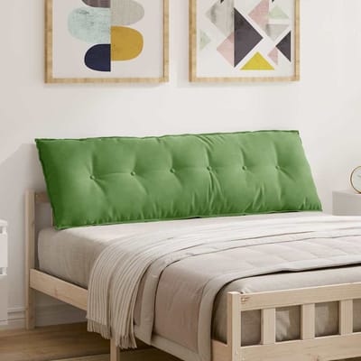 vidaXL - Rugkussen - Lichtgroen - 160 - x - 50 - cm - Corduroy - stof