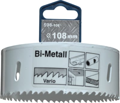 KWB gatenzaag Ø 108 mm - Bi-metaal - 8% kobalt - Voor staal en hout - 598108