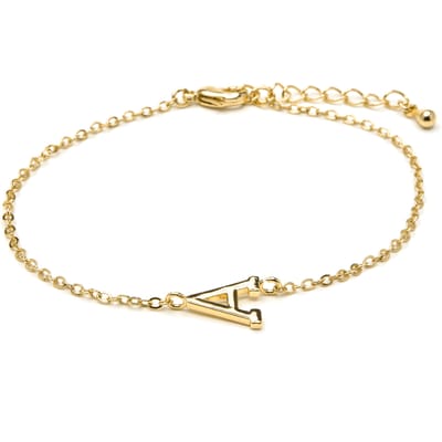Luxenter Armband met 18-karaats geelgouden afwerking - Alphabet