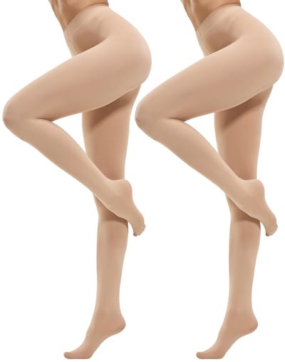 Damespanty, elastisch, semi-ondoorzichtige panty in 25 kleuren, 80 denier