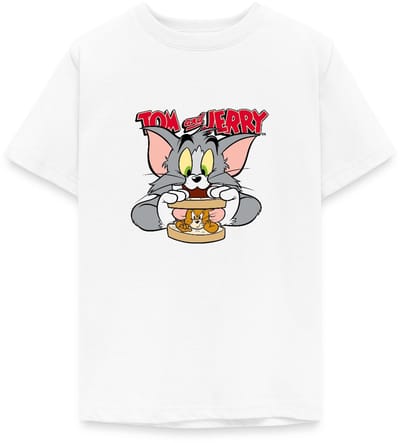 Tom En Jerry Sandwich Muis Broodje T-Shirt Tiener