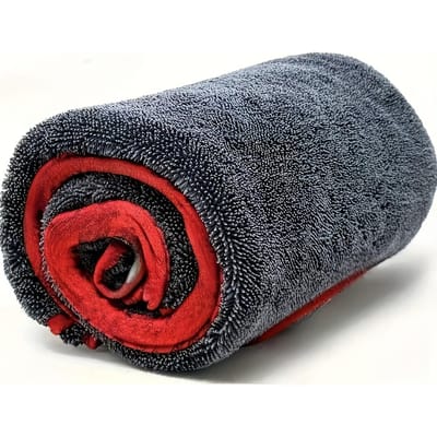 XL Grote Auto Droogdoek, 40*60cm/23.6*15.8in, met Gedraaid Ringontwerp - Super Absorberende Verdikkingstechnologie Geschikt voor Auto's, Vrachtwagens en Boten 15.75*23.62inch