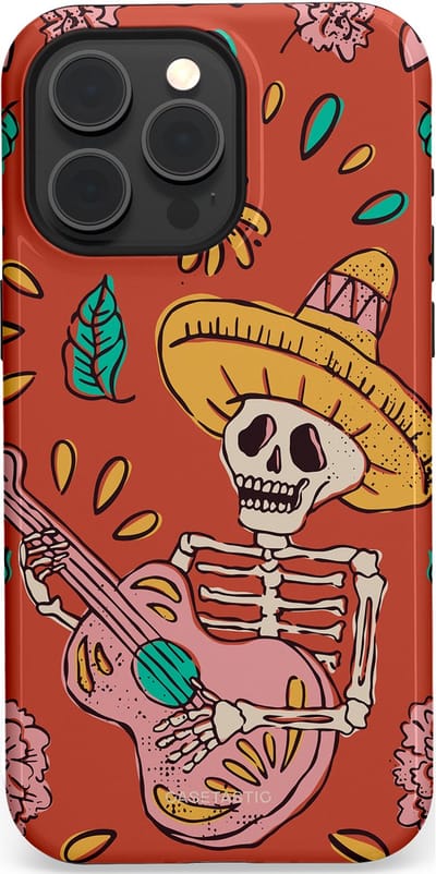 Casetastic hoesje geschikt voor Apple iPhone 15 Pro Max - MagSafe - Dubbellaagse bescherming - Muziekbot - Fashion Case - Terracotta Taupe