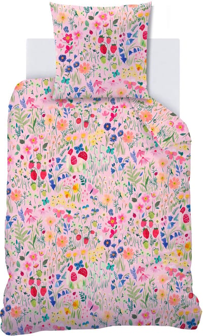 Wee Blue Bell Dekbedovertrek Jardin Secret - 140 x 200 + 63 x 63 cm - Katoen